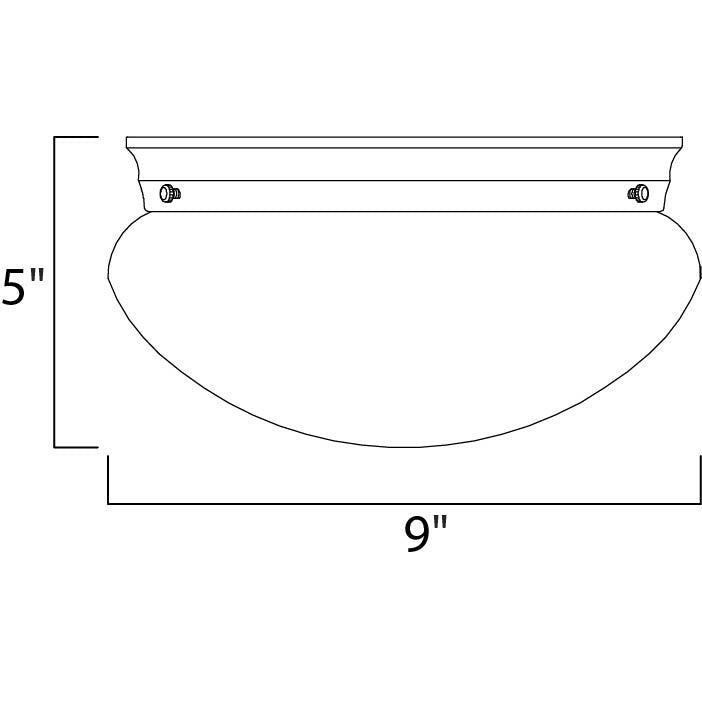 Maxim Lighting ESSENTIALS - 588X 5885MRSN Flush Mount Contemporary - Nickel