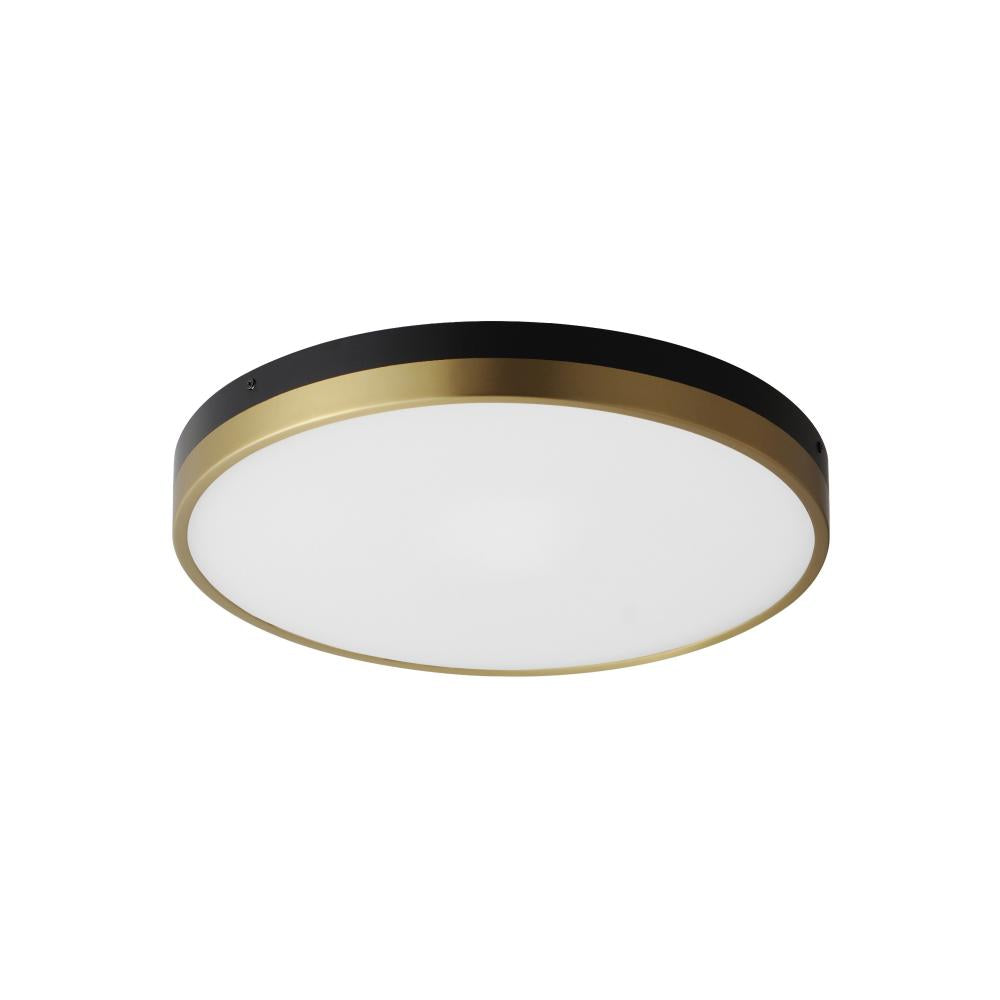 Maxim Lighting DAPPER 59704WTBKAB Flush Mount - Antique Brass