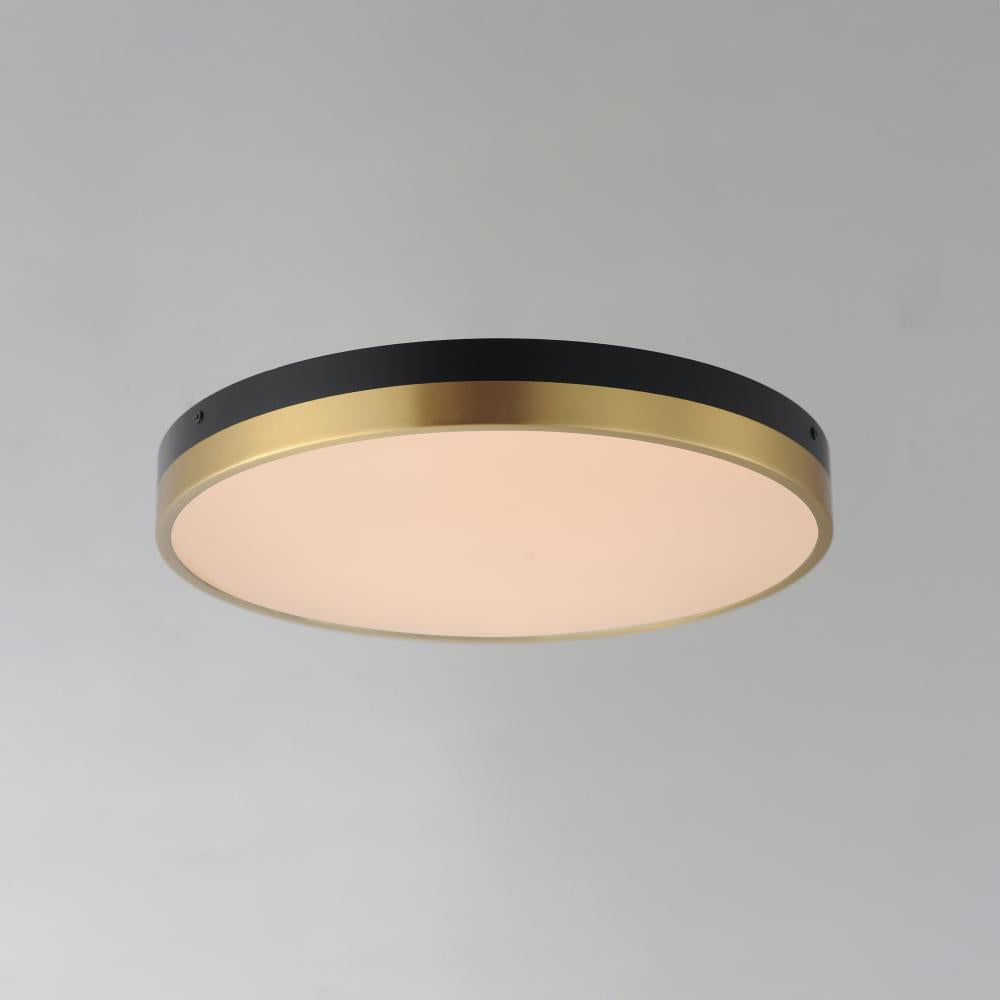 Maxim Lighting DAPPER 59704WTBKAB Flush Mount - Antique Brass