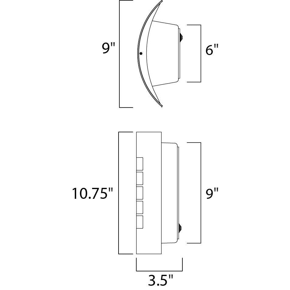 Maxim Lighting VIEW LED E26 64331WTSST Exterior Modern - Steel