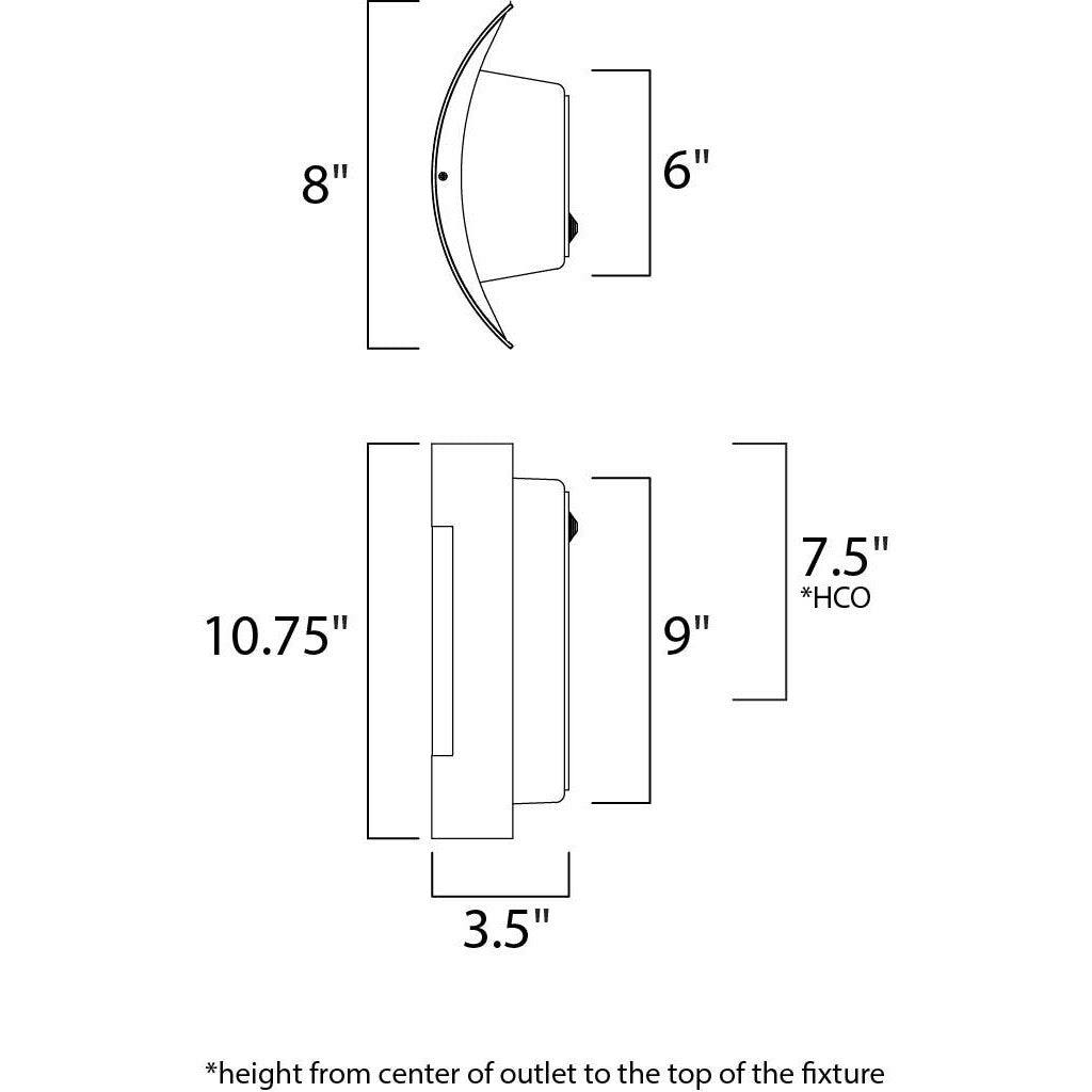 Maxim Lighting VIEW LED E26 64332WTSST Exterior Modern - Steel