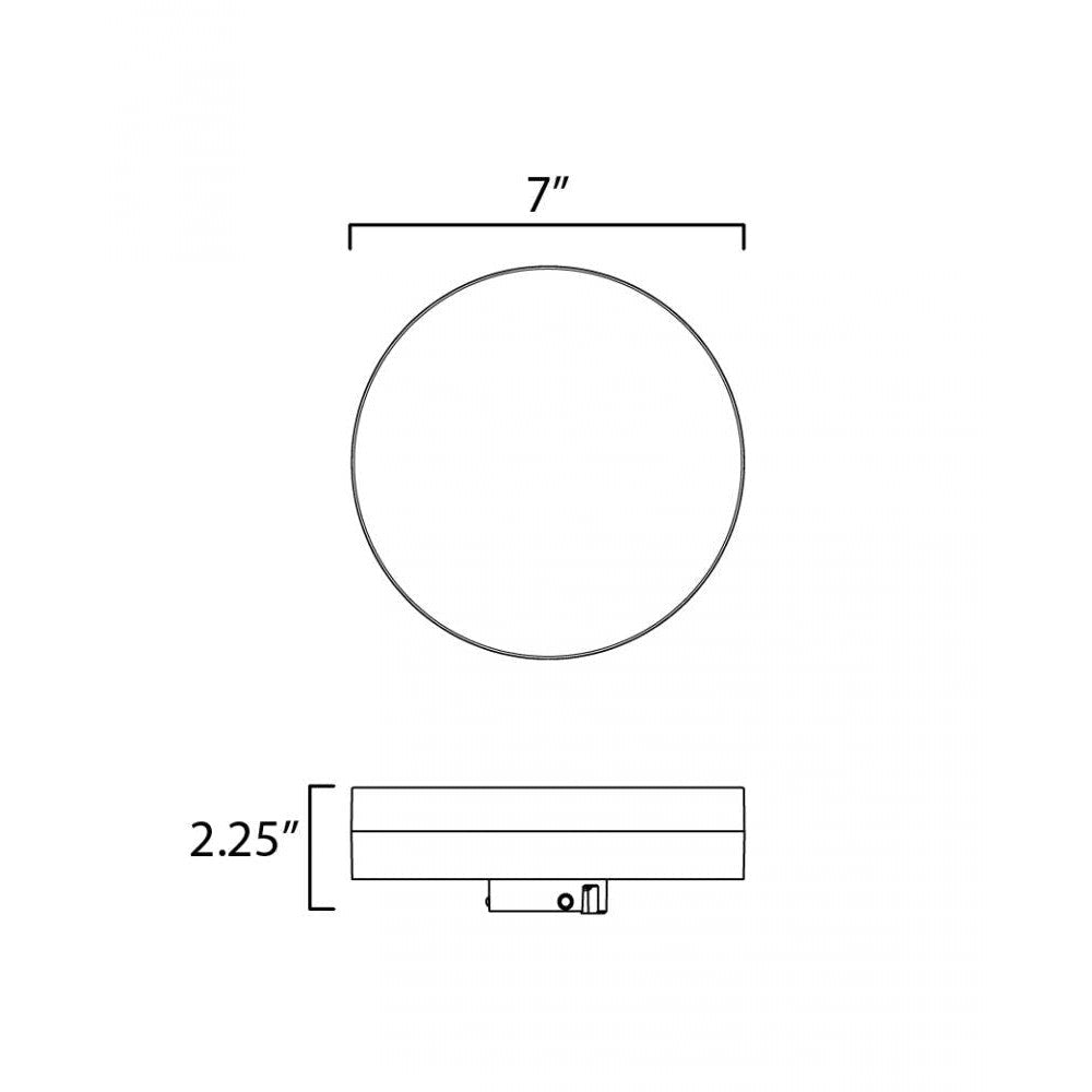 Maxim Lighting TUNER 67662WTBK Flush Mount Traditional - Black