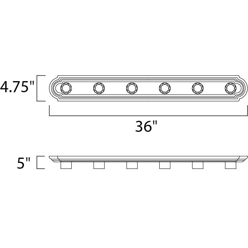 Maxim Lighting ESSENTIALS - 712X 7126OI Bathroom Fixture Contemporary - Bronze