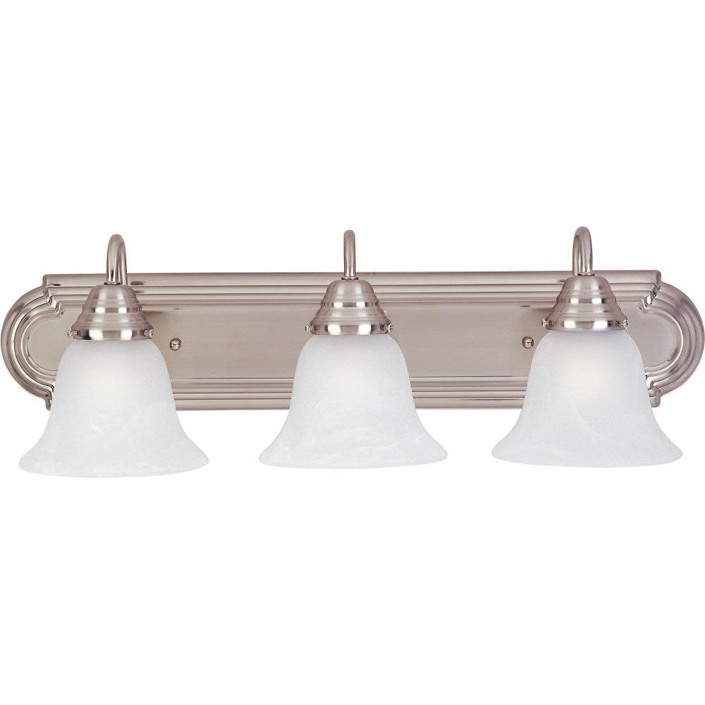 Maxim Lighting ESSENTIALS - 801X 8013MRSN Bathroom Fixture Traditional - Nickel