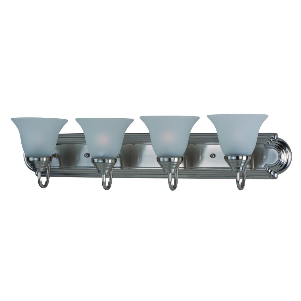 Maxim Lighting ESSENTIALS - 801X 8014FTSN Bathroom Fixture Traditional - Nickel