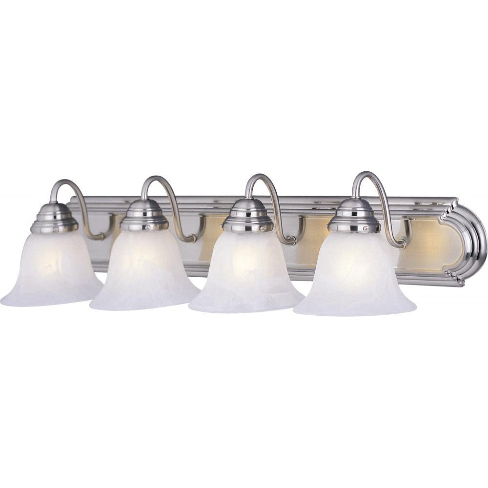 Maxim Lighting ESSENTIALS - 801X 8014MRSN Bathroom Fixture Traditional - Nickel