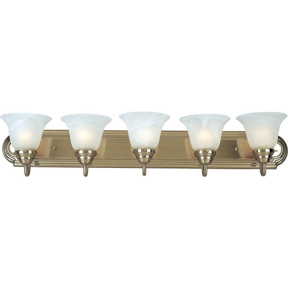 Maxim Lighting ESSENTIALS - 801X 8015MRSN Bathroom Fixture Traditional - Nickel