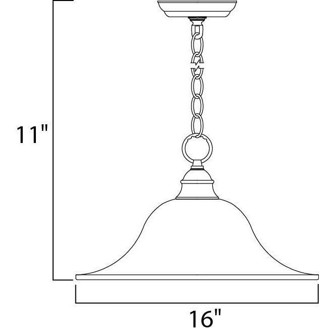 Maxim Lighting ESSENTIALS - 9106X 91076MRSN Pendant Contemporary - Nickel