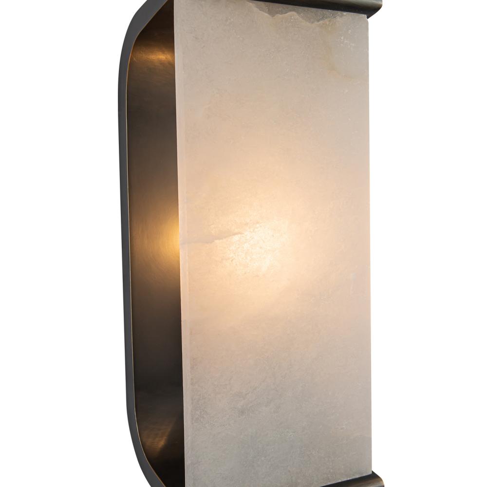 ALORA Lighting Abbott WV327010UBAR Wall/Vanity Light Fixture, 1 Light, Urban Bronze/Alabaster