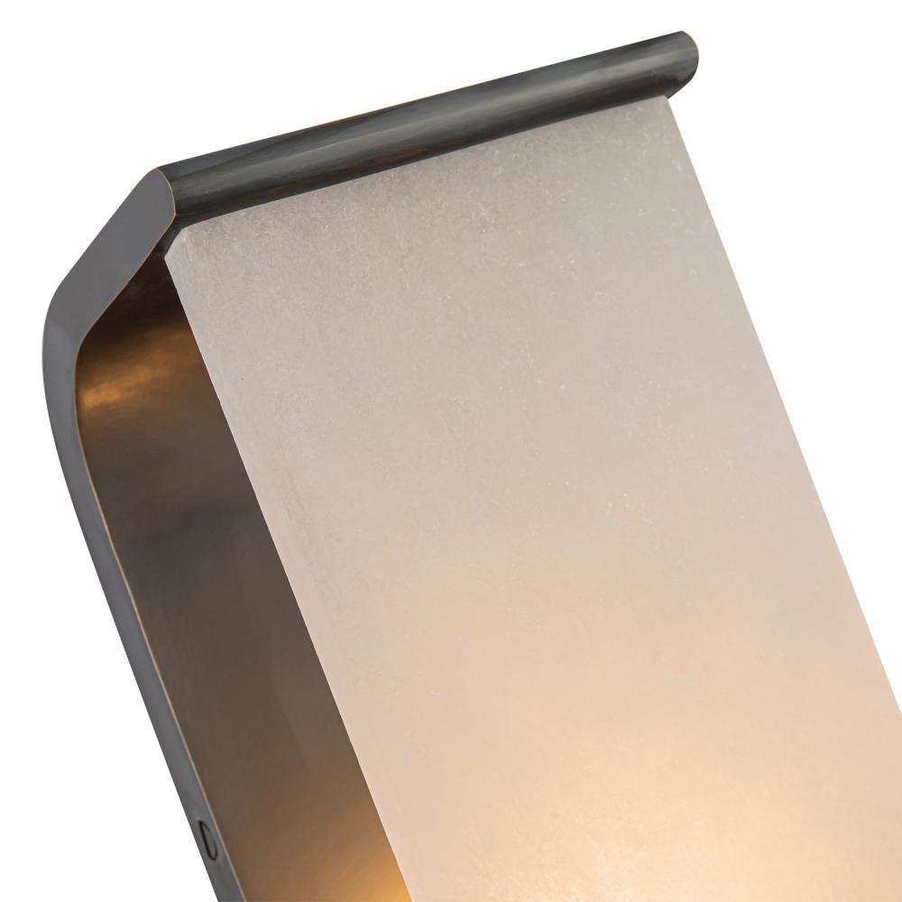 ALORA Lighting Abbott WV327019UBAR Wall/Vanity Light Fixture, Urban Bronze/Alabaster