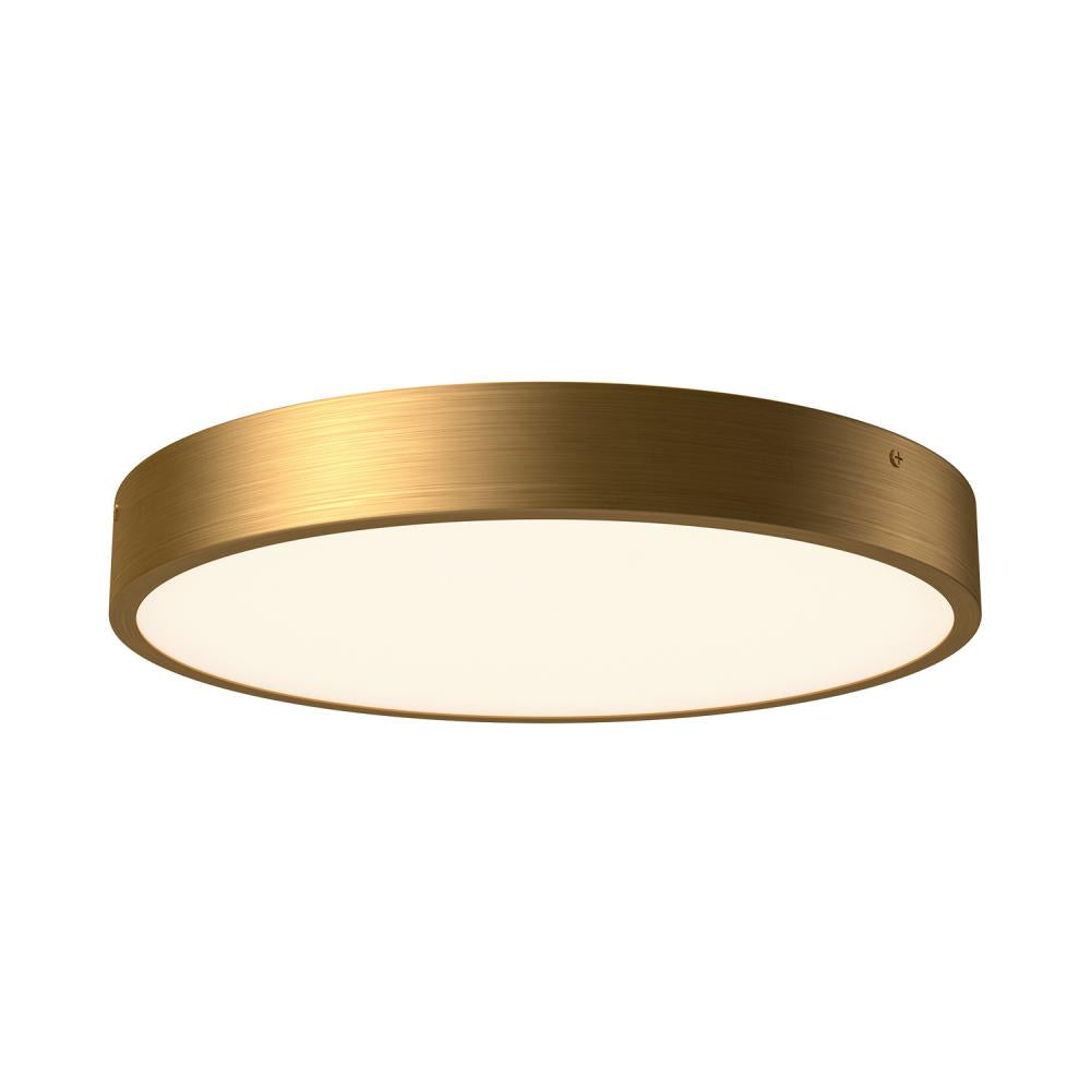 ALORA MOOD Lighting FM554015AG-5CCT Flush Mount, 15-in, Aged Gold