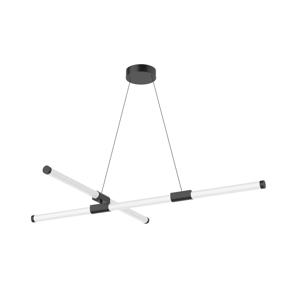 Kuzco Lighting CH18548-BK Akari 48-in Black LED Chandelier, UL Listed, Black