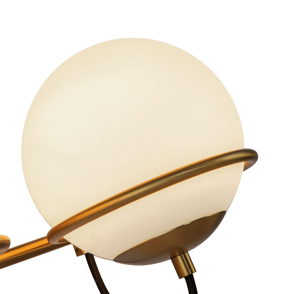 ALORA MOOD Lighting WV458324AGOP Wall Vanity Light Fixture, UL Damp Rated, Aged Brass/Opal Glass