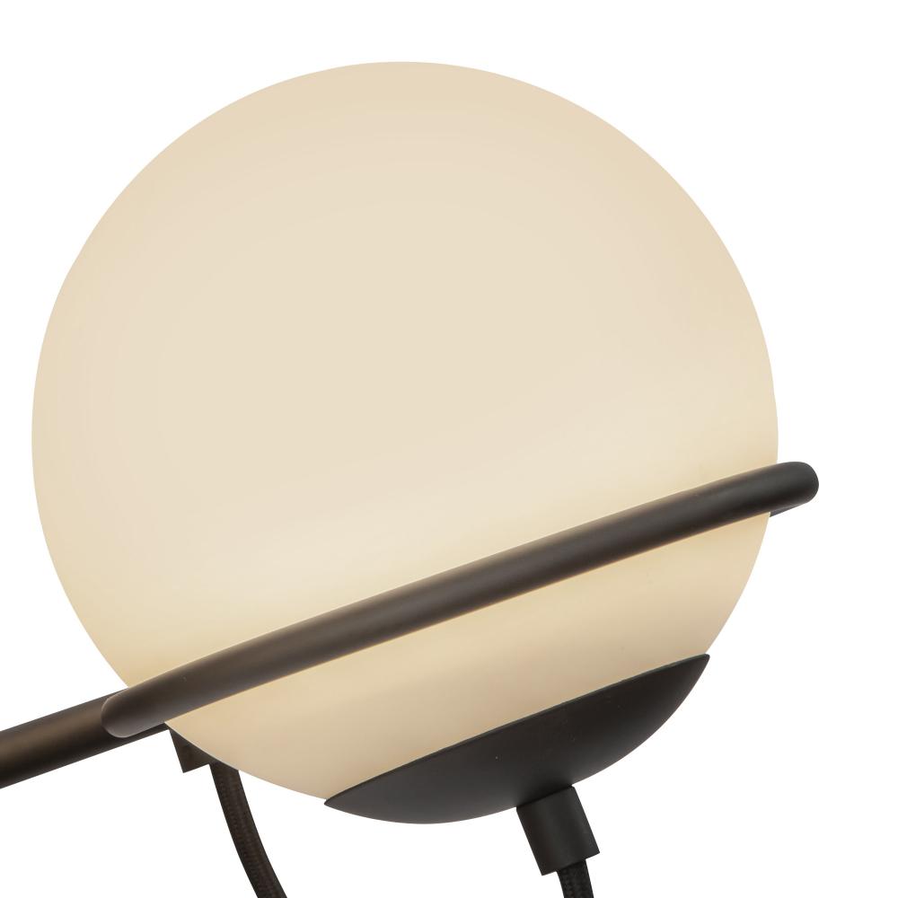 ALORA MOOD Lighting WV458324MBOP Vanity Light Fixture, 24-in, 3 Lights, Matte Black/Opal Glass