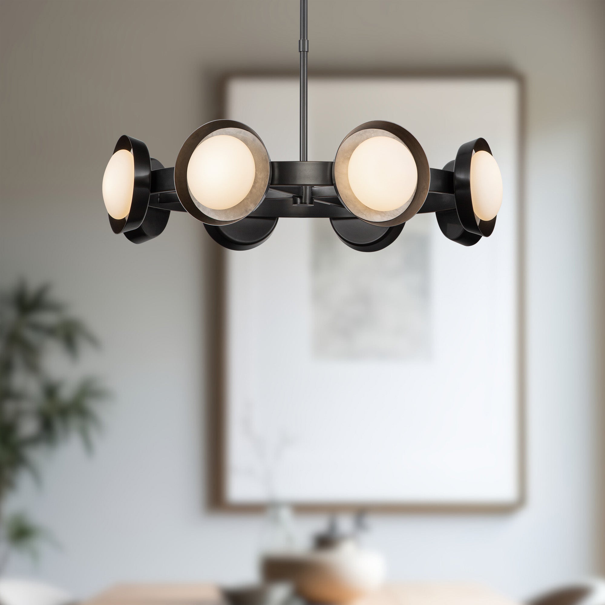 ALORA Lighting CH320837UB-UNV Urban Bronze LED Chandelier, 37-in, Urban Bronze