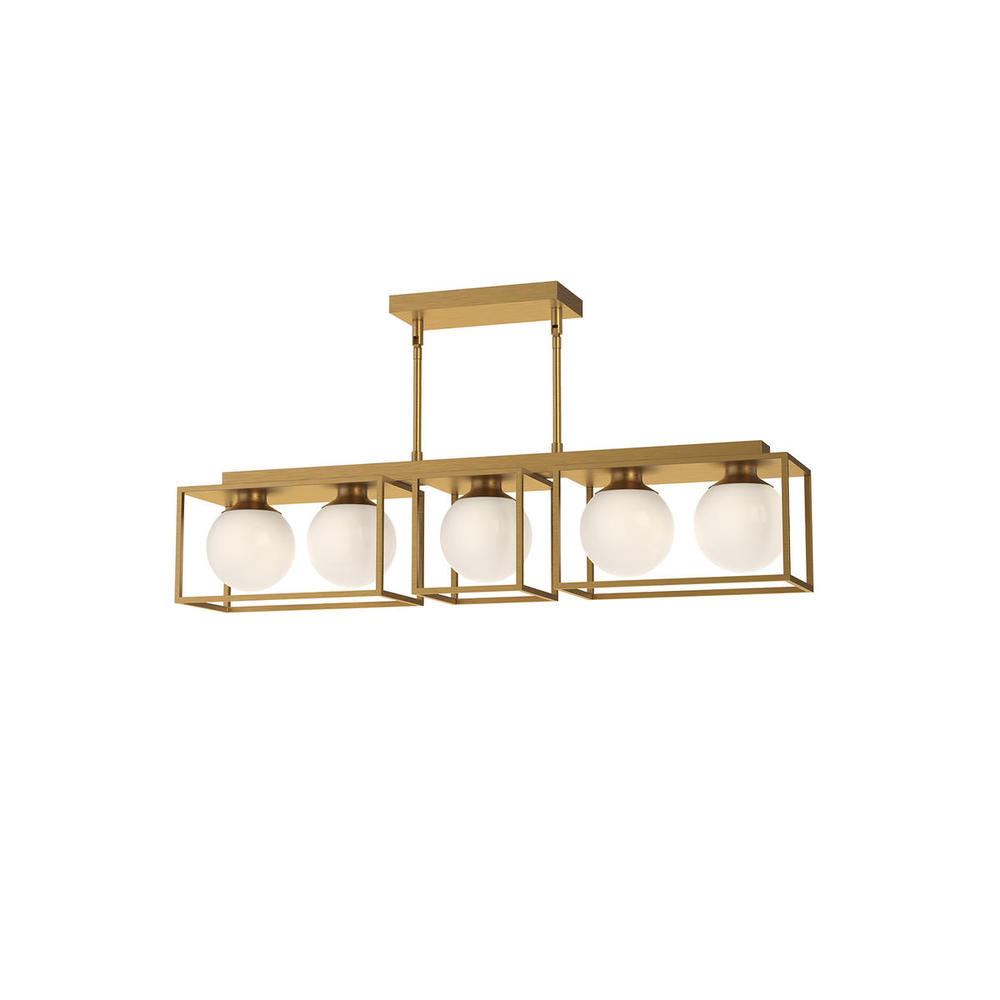 Alora Lighting AMELIA LP519535AGOP Pendant - Aged Gold
