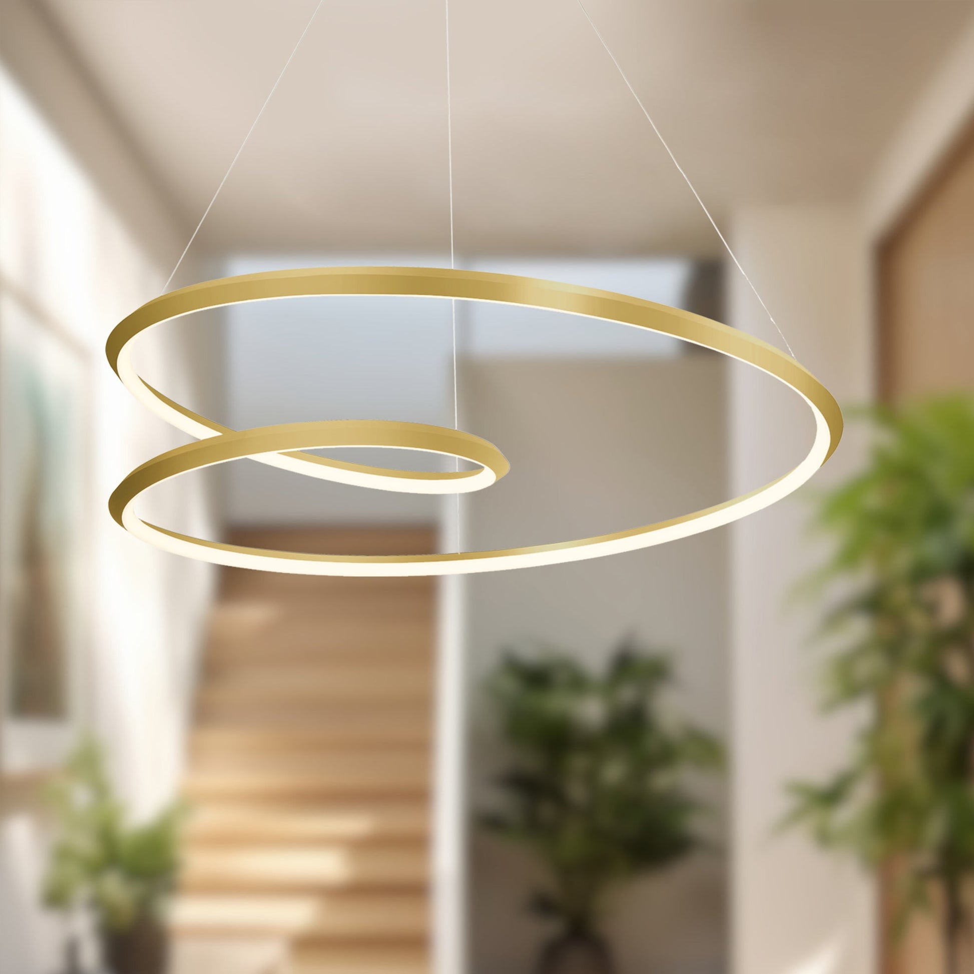 Kuzco Ampersand PD22332-BG-UNV Pendant Fixture, UL Listed, Brushed Gold