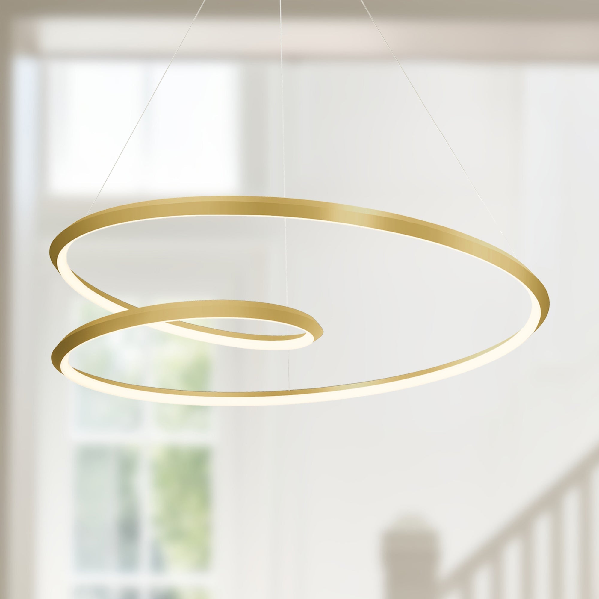 Kuzco Ampersand PD22339-BG-UNV-010 Pendant, 39-in, Brushed Gold