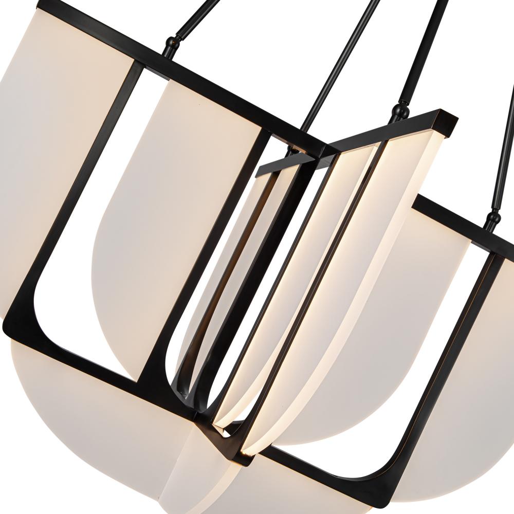ALORA Lighting CH336830UB Urban Bronze LED Chandelier, Traditional Style