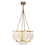 ALORA Lighting CH336830VB Chandeliers, 30-in Vintage Brass LED, Modern Art Deco Inspired