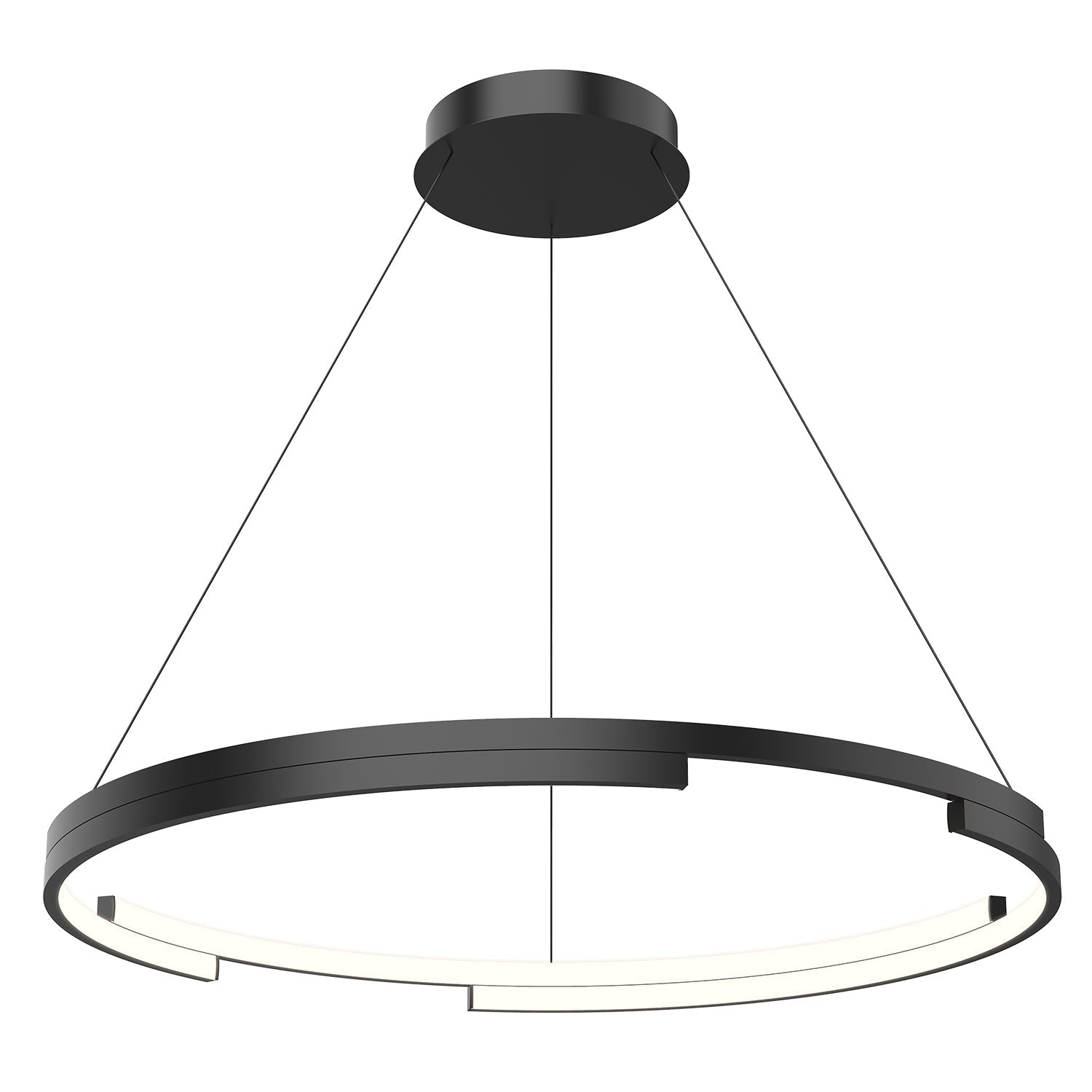 Kuzco Anello Minor PD52732-BK-UNV Pendant, Two Layers, Black