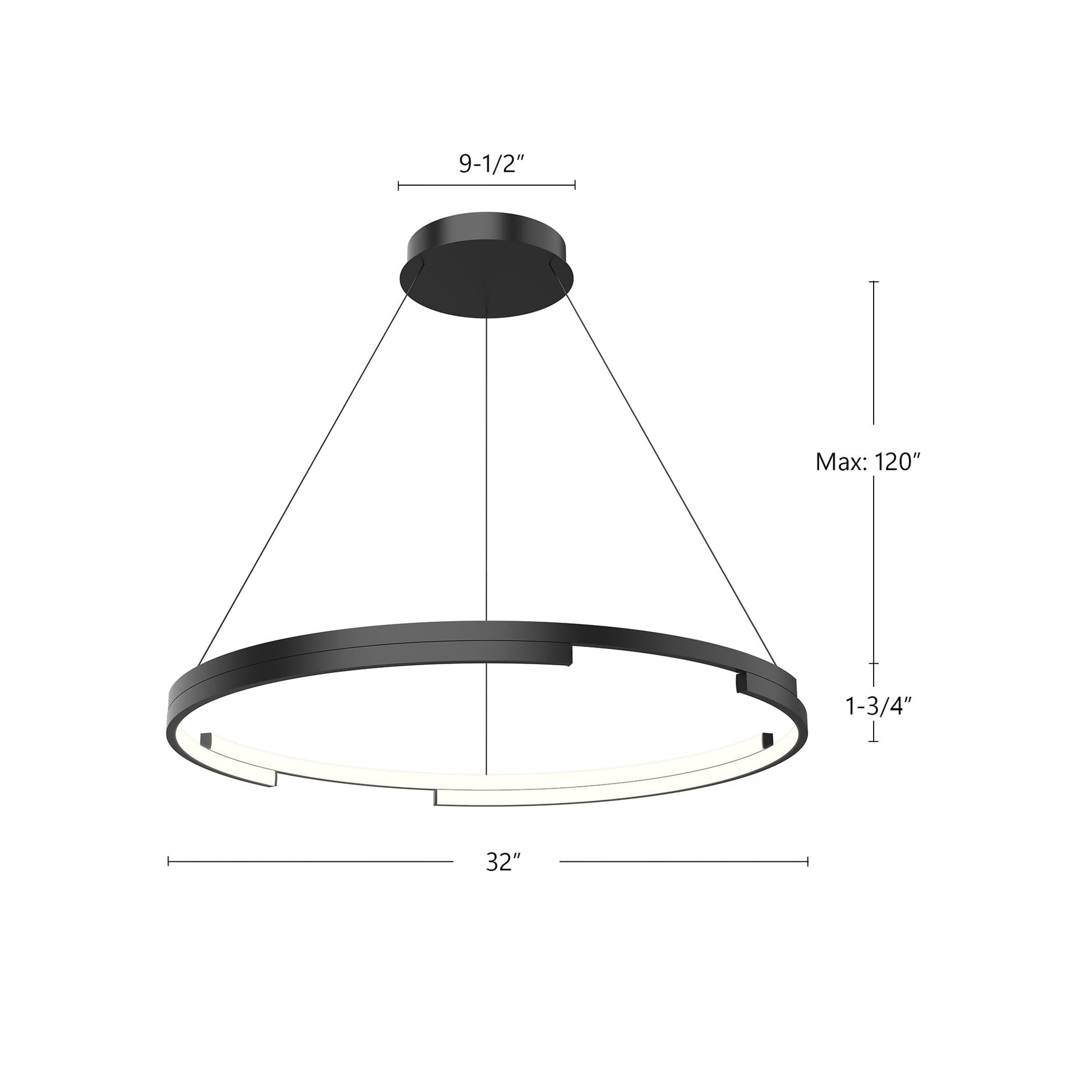 Kuzco Anello Minor PD52732-WT-UNV Pendant, LED, Walnut