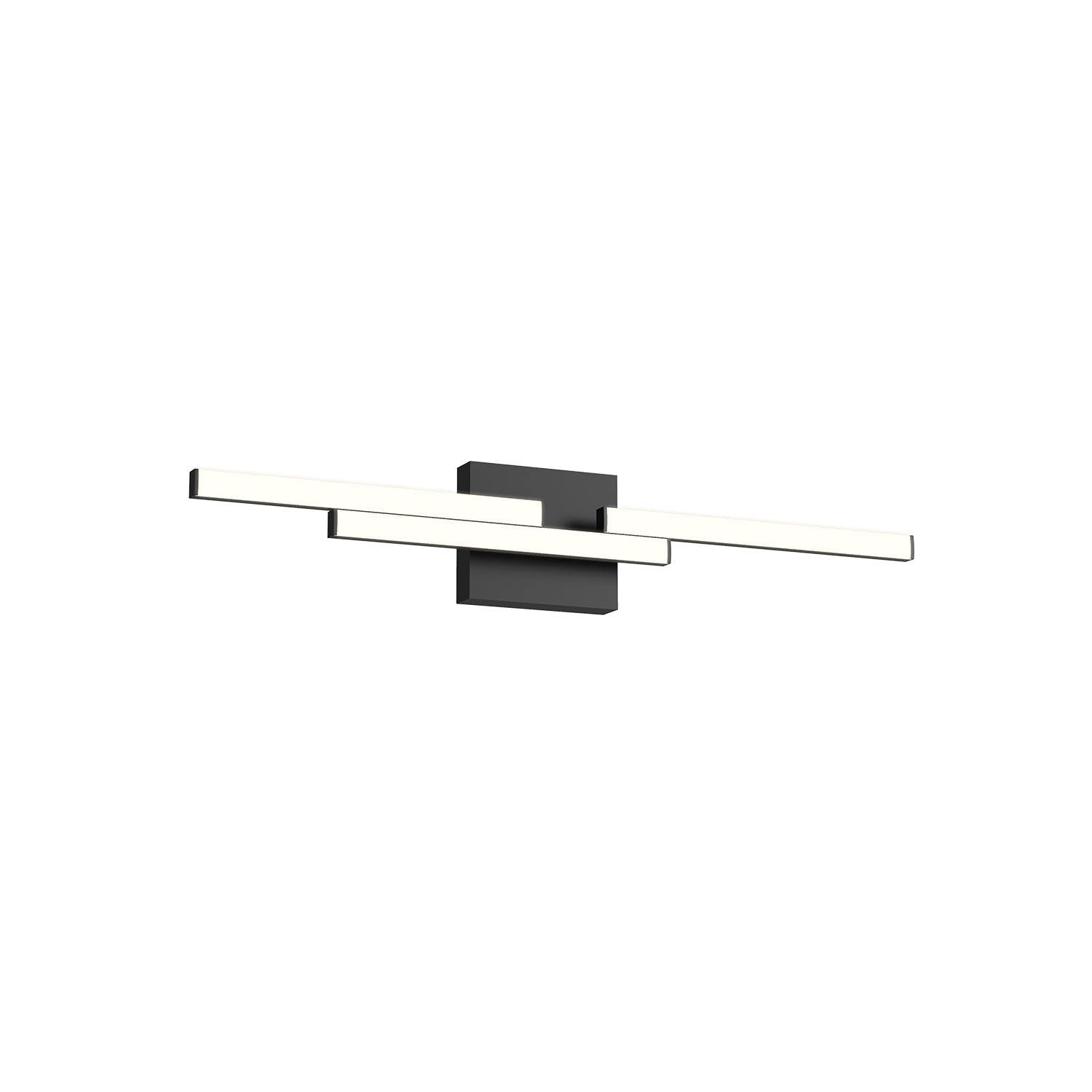 Kuzco Anello Minor 27-in Vanity Light Fixture, UL Damp Rated, Black