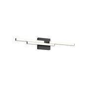 Kuzco Anello Minor 27-in Vanity Light Fixture, UL Damp Rated, Black