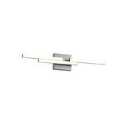 Kuzco Anello Minor 27-in Vanity Light Fixture, UL Damp Rated, Brushed Nickel