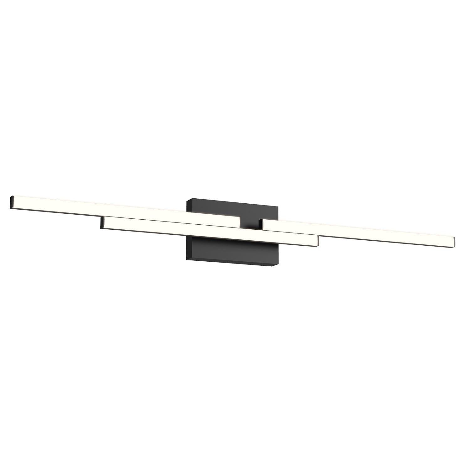 Kuzco Anello Minor VL52738-BK-UNV Vanity Light Fixture, UL Damp Rated, Black