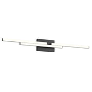 Kuzco Anello Minor VL52738-BK-UNV Vanity Light Fixture, UL Damp Rated, Black