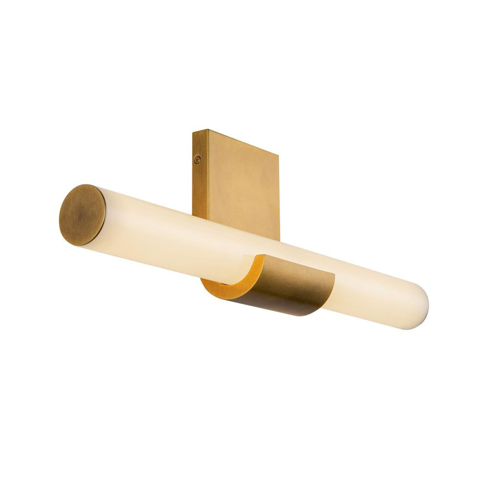 ALORA Lighting Apollo WV353020VB Vanity Light Fixture, UL Damp Rated, Vintage Brass