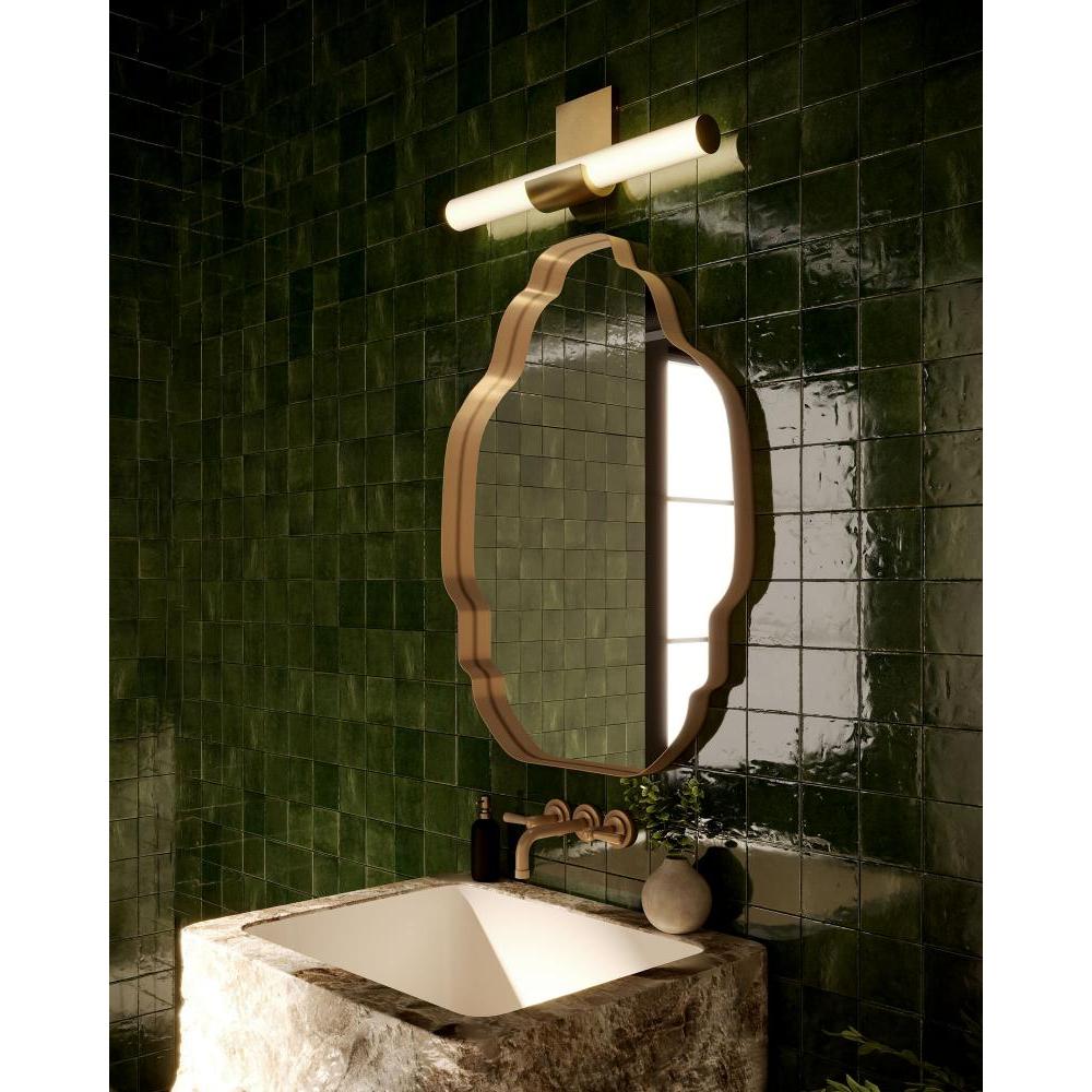 ALORA Lighting Apollo WV353020VB Vanity Light Fixture, UL Damp Rated, Vintage Brass