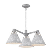 Alora Mood Lighting Archer CH584525SL Chandelier, 3 Lights, Steel Shade