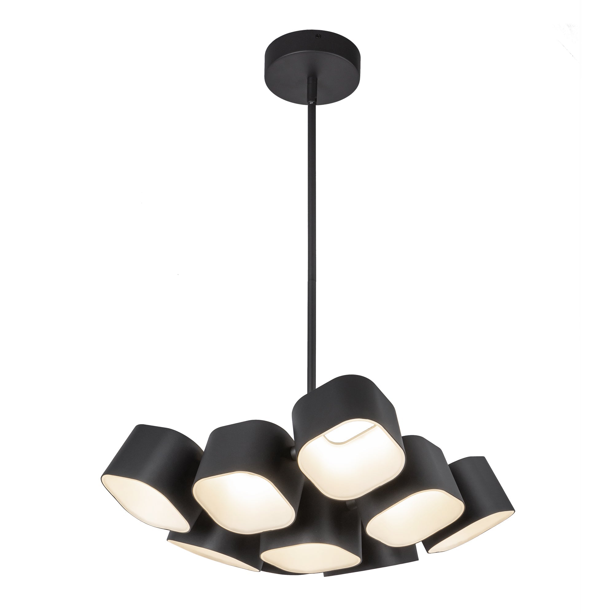 Kuzco Arena 18-in Black LED Chandelier, MPN CH73418-BK-UNV, Chandelier, 80W Watt, Black
