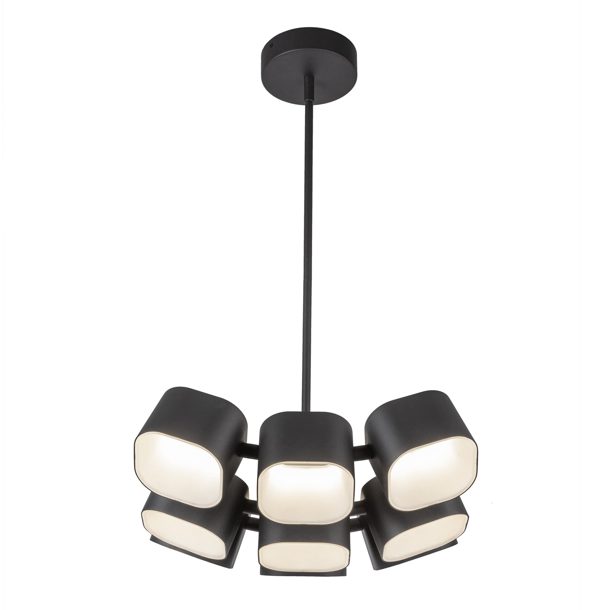 Kuzco Arena 18-in Black LED Chandelier, MPN CH73418-BK-UNV, Chandelier, 80W Watt, Black