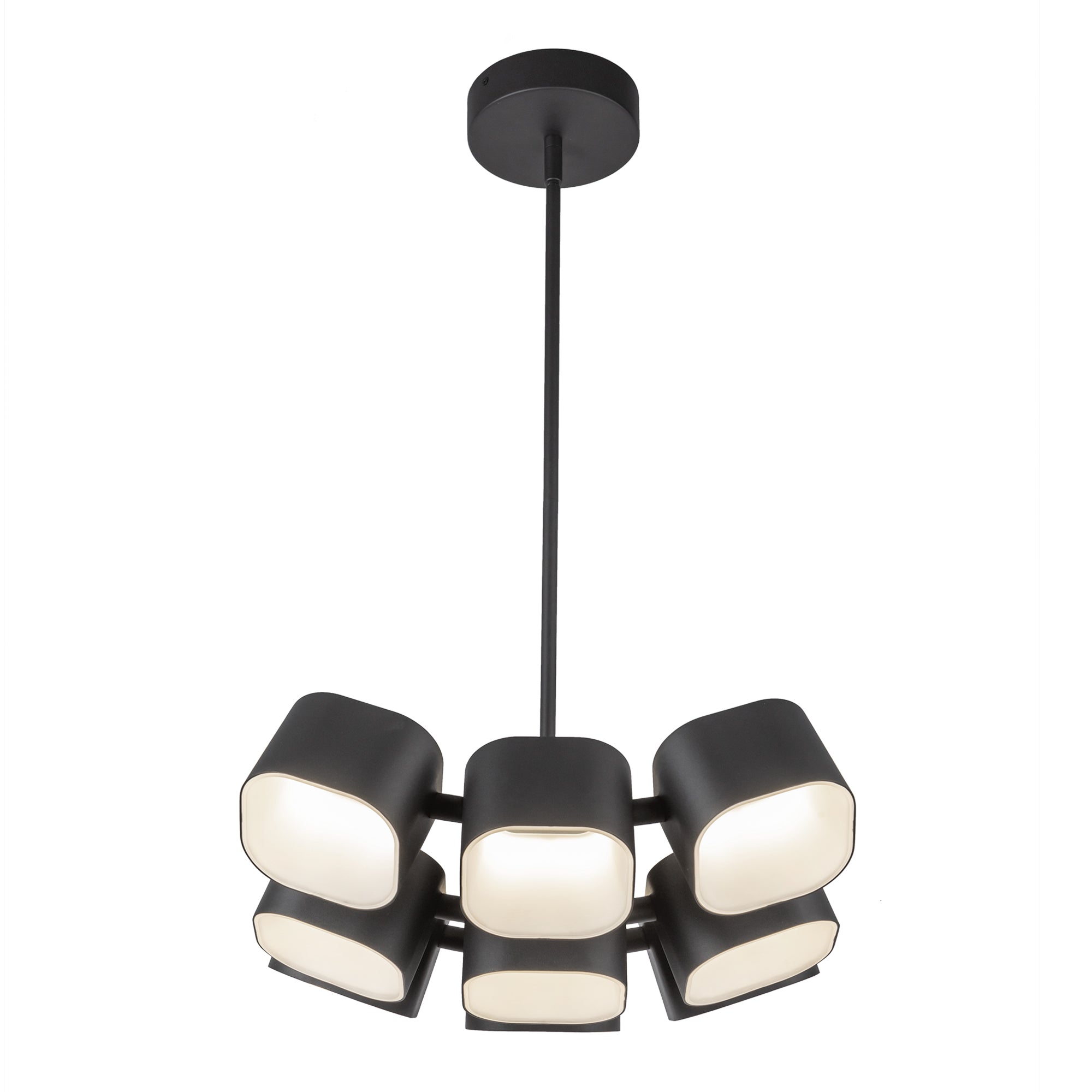 Kuzco Arena 18-in Black LED Chandelier, MPN CH73418-BK-UNV, Chandelier, 80W Watt, Black