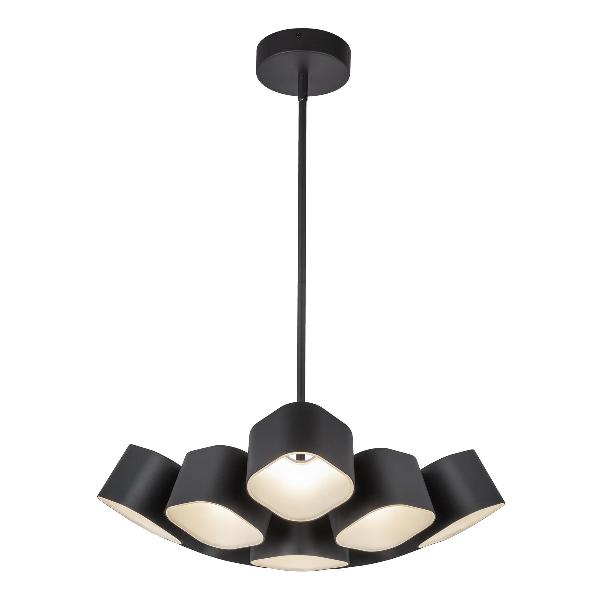 Kuzco Arena 18-in Black LED Chandelier, MPN CH73418-BK-UNV, Chandelier, 80W Watt, Black