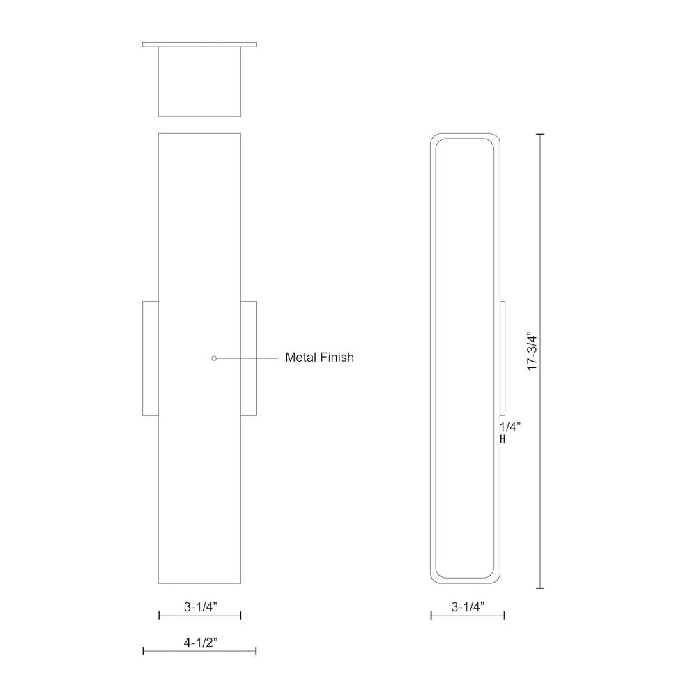 Kuzco Lighting Inc. AREZZO WS10918-BN Sconce Transitional - Brushed Nickel