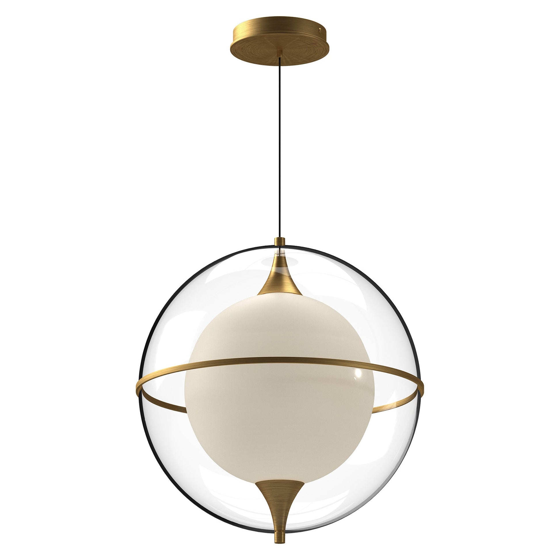 Kuzco Aries PD76716-BG-UNV Pendant, 21W Watt, Adjustable Lengths, Brushed Gold
