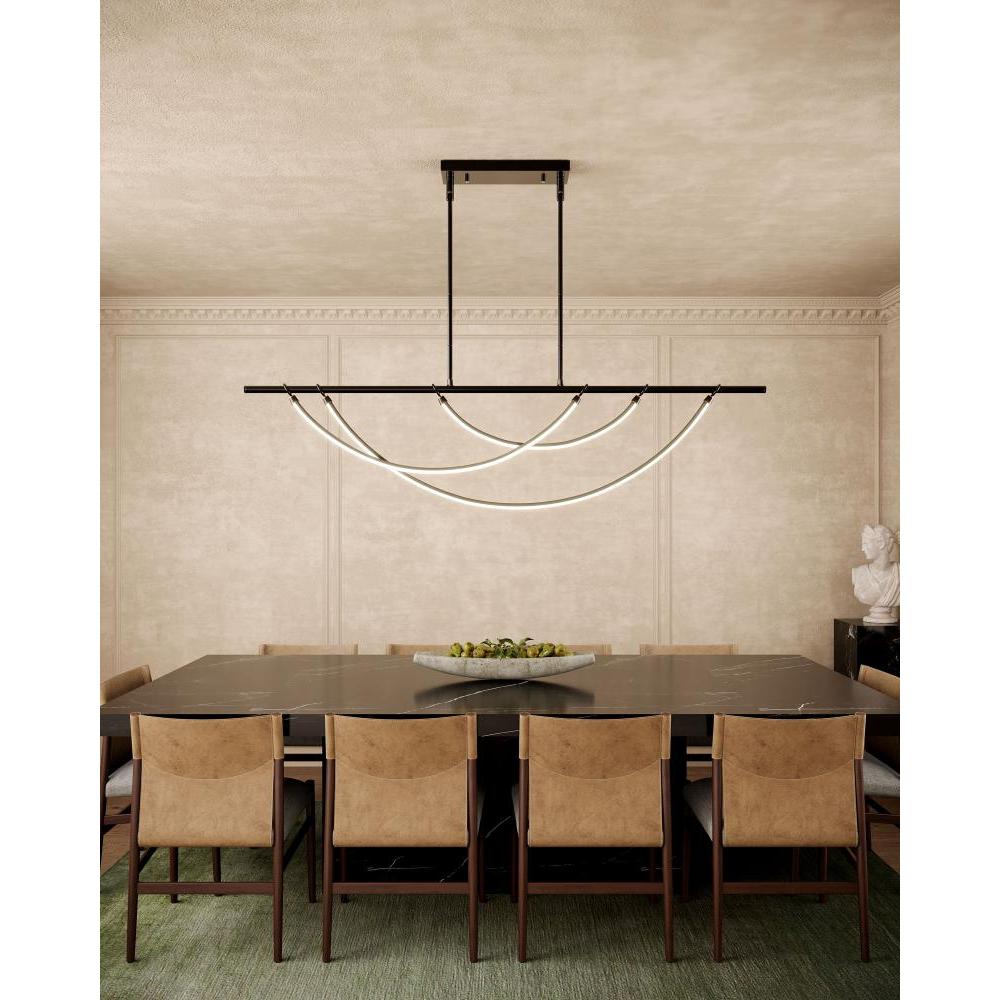 ALORA Lighting LP317460UB Aryas 60-in LED Linear Pendant, UL Listed, Urban Bronze