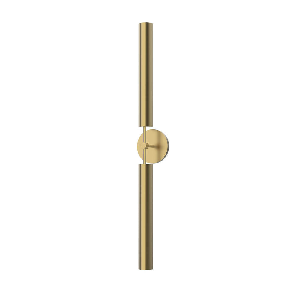 ALORA Lighting Astrid 2 Head LED Wall/Vanity Light Fixture, UL Damp Rated, Vintage Brass