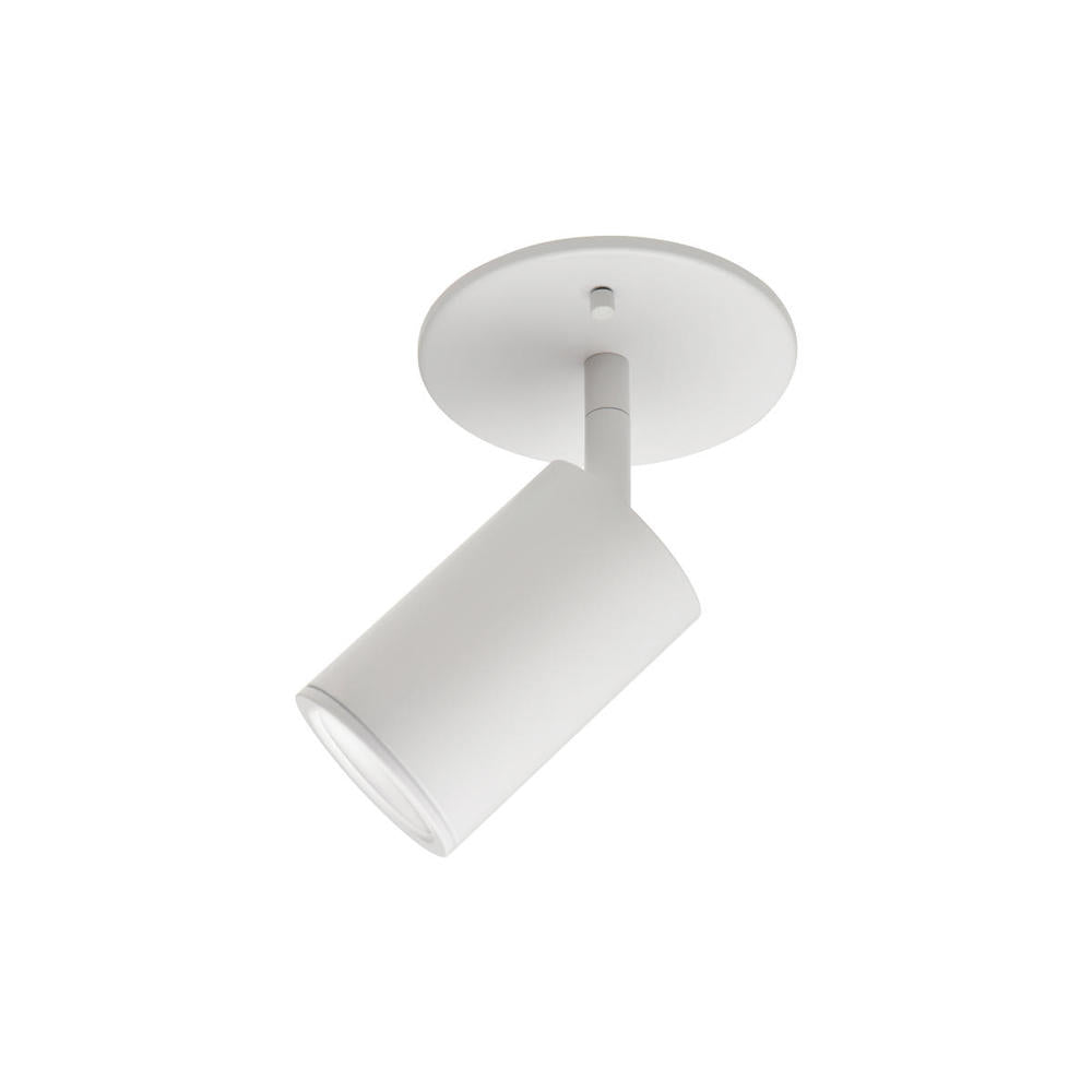 Kuzco 81711-WH Semi Flush Mount, 1 Light, Adjustable Directional Light, White
