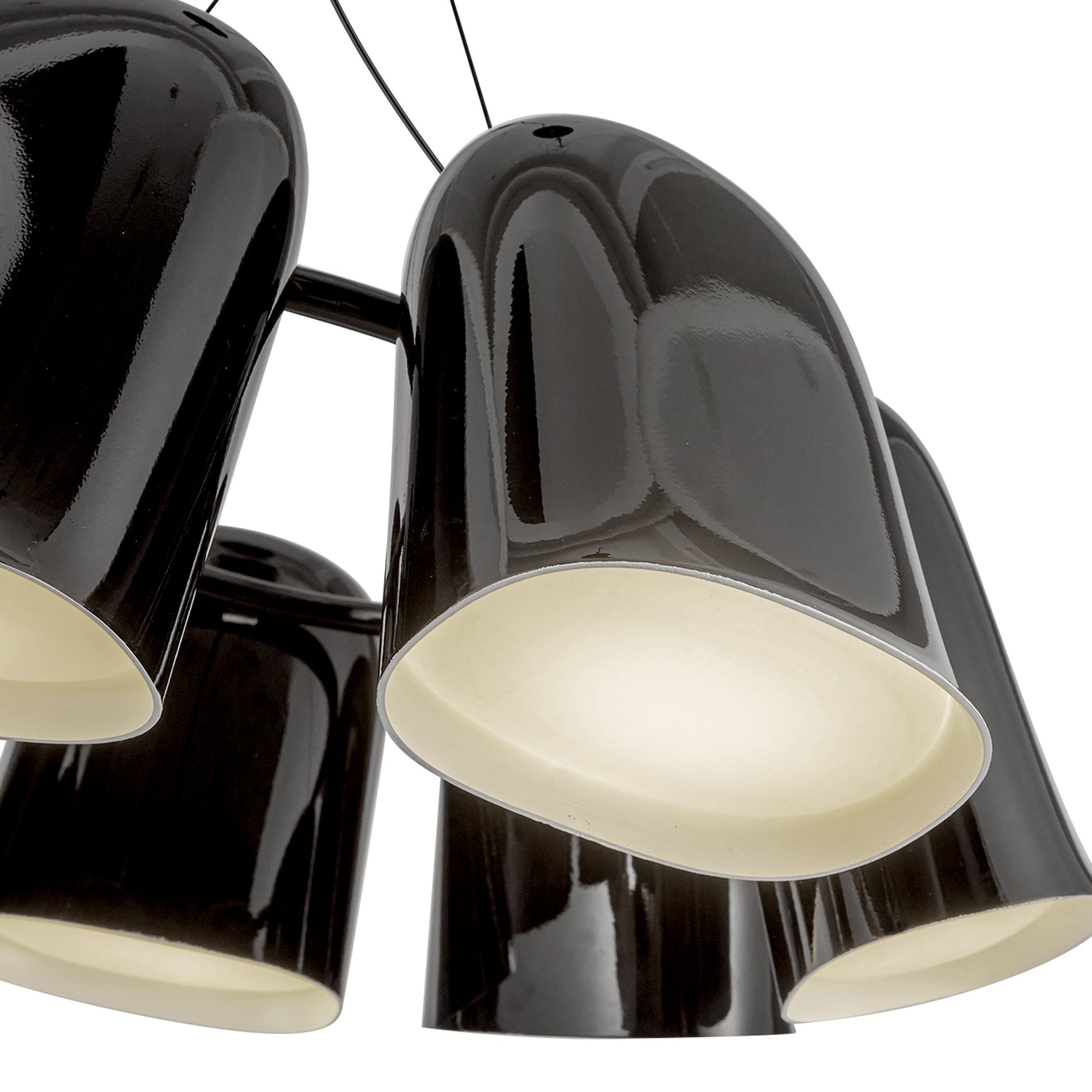 Kuzco Lighting CH21120-GBK-UNV Chandelier, Bell 20-in, LED, Glossy Black