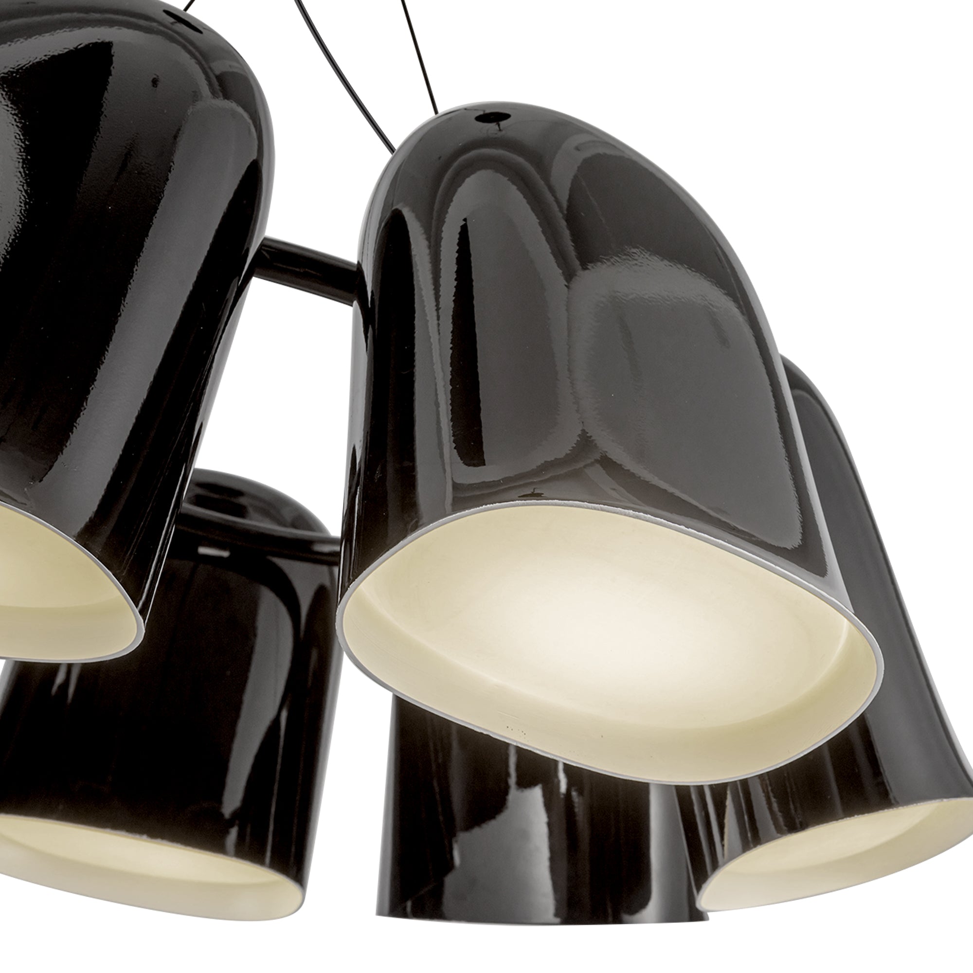 Kuzco Lighting CH21120-GBK-UNV Chandelier, Bell 20-in, LED, Glossy Black