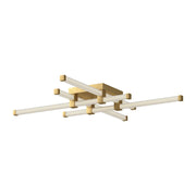 Kuzco FM23534-BG Blade 34-in LED Flush Mount, UL Damp Rated, Brushed Gold