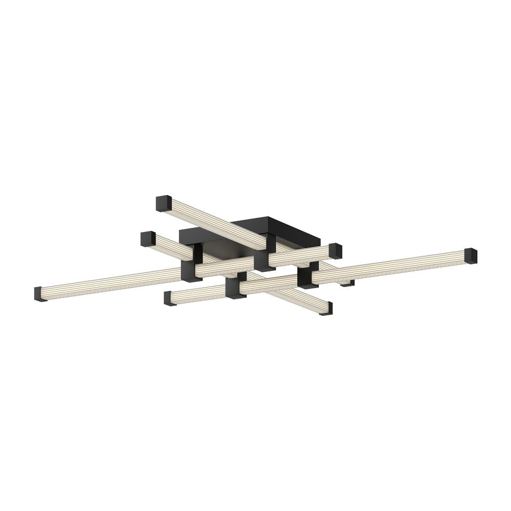 Kuzco Lighting FM23534-BK Blade 34-in Black LED Flush Mount, UL Listed, Black