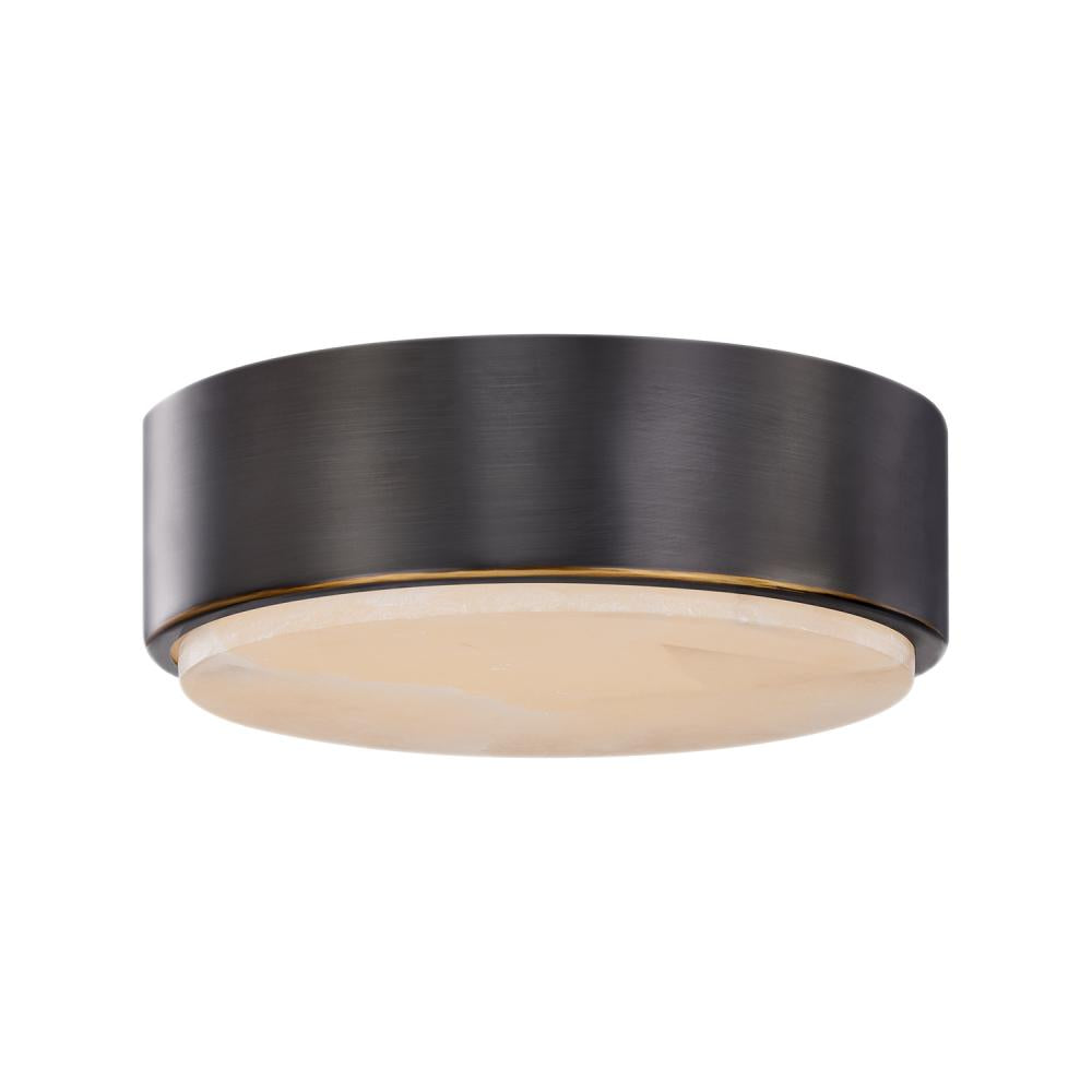 ALORA Lighting FM325108UBAR-5CCT Flush Mount Fixture, LED, Urban Bronze/Alabaster
