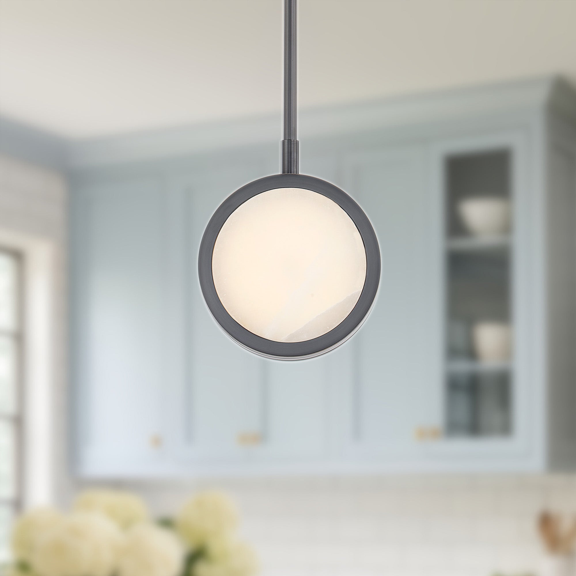 ALORA Lighting PD325106UBAR-UNV Pendant, Urban Bronze/Alabaster, LED