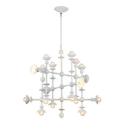 ALORA Lighting CH328129AW Chandeliers, 18 Lights, Antique White